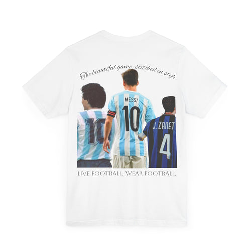Argentina Legends Tee, Messi Zanetti Maradona Unisex Tee, Casual Streetwear