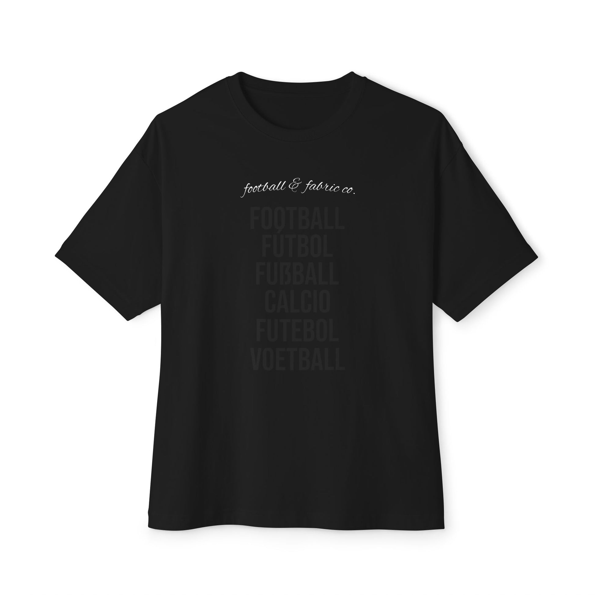Unisex Oversized Boxy Tee - Football Graphic Tee, Casual Streetwear