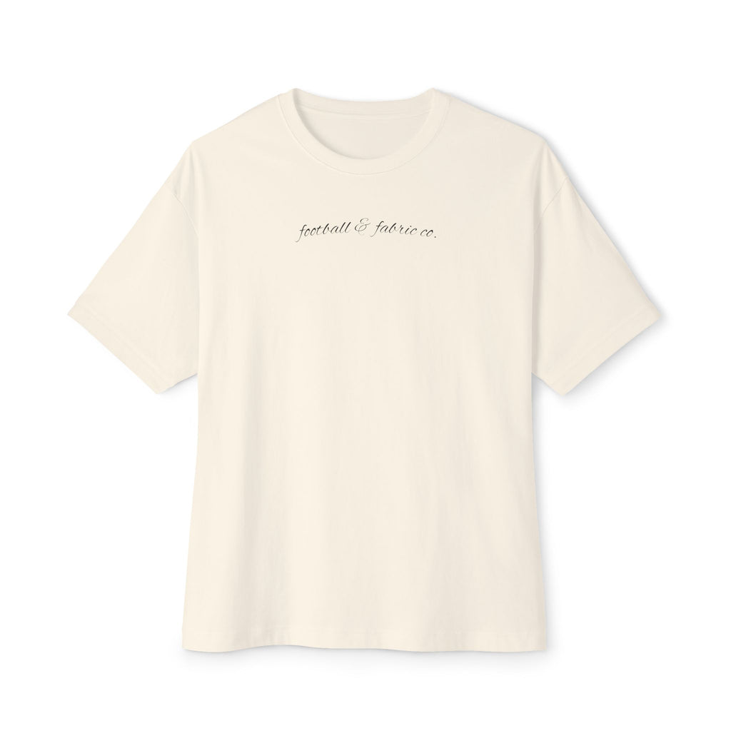 Unisex Oversized Boxy Tee - Football Graphic Tee, Casual Streetwear