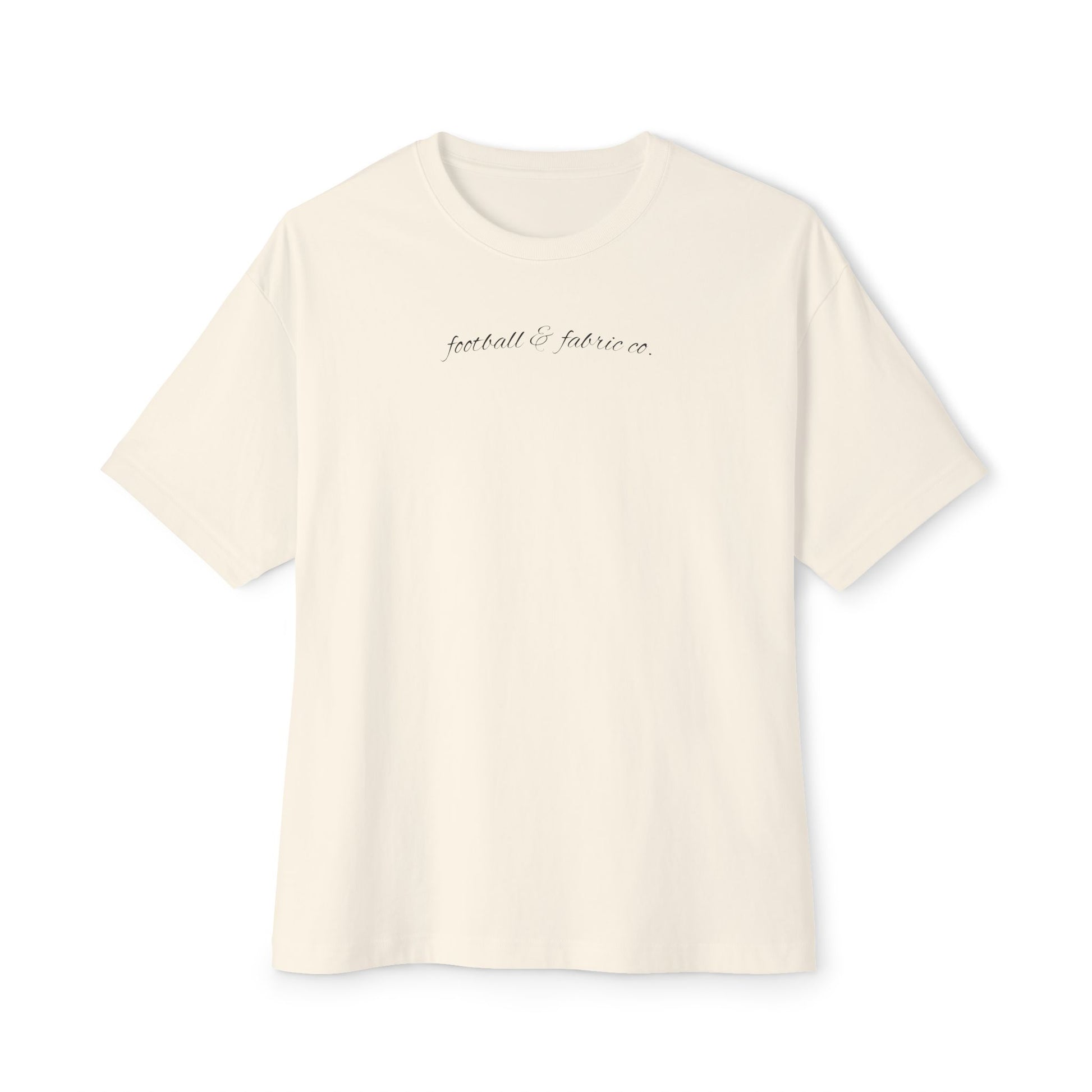 Unisex Oversized Boxy Tee - Football Graphic Tee, Casual Streetwear