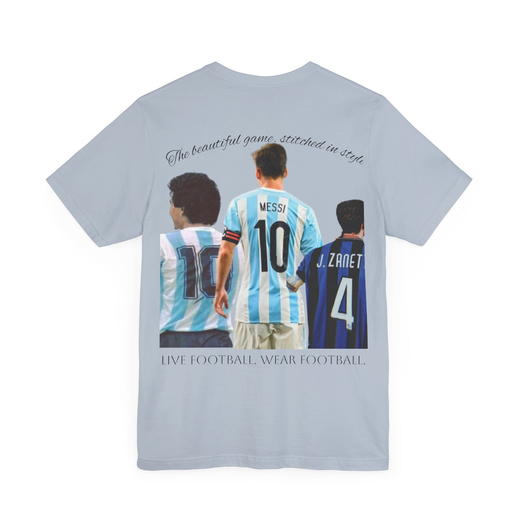Argentina Legends Tee, Messi Zanetti Maradona Unisex Tee, Casual Streetwear