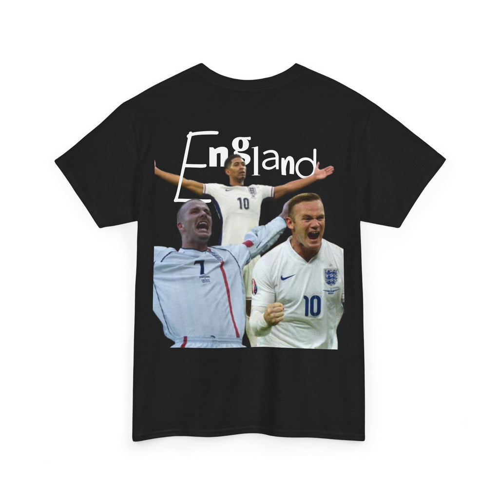England Soccer Tribute Tee - Unisex Heavy Cotton, Sports Fan Shirt, Retro, Streetwear