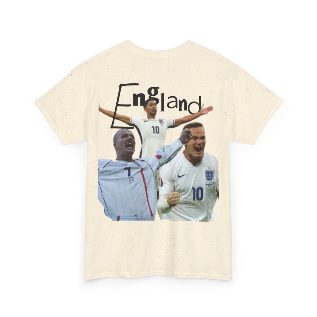 England Soccer Tribute Tee - Unisex Heavy Cotton, Sports Fan Shirt, Retro, Streetwear