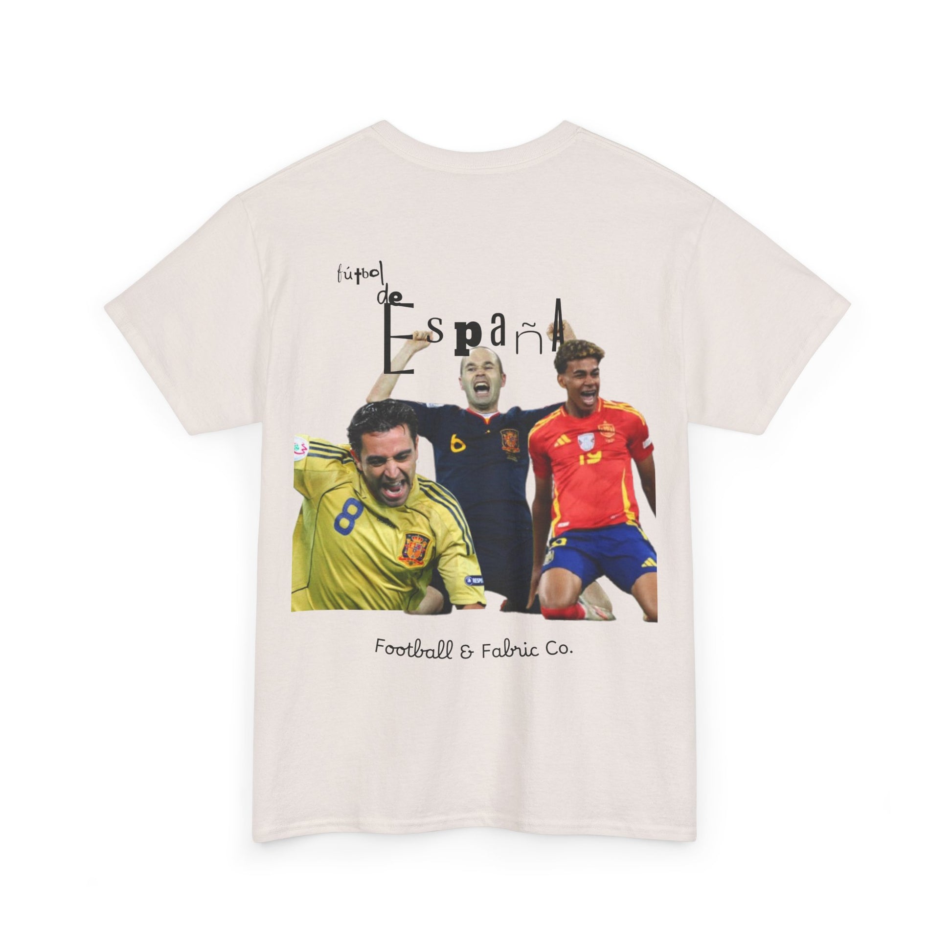 Vintage "Futbol de Espana Tee, Unisex Heavy Cotton Shirt, Retro Graphic Tee